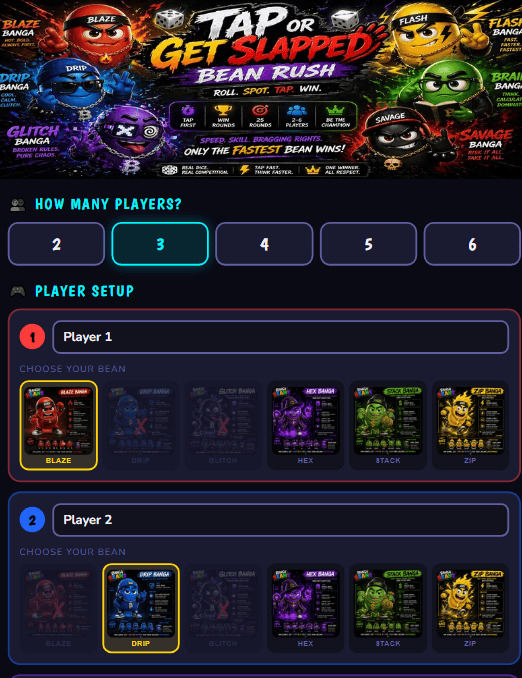 Bean Rush — online board game