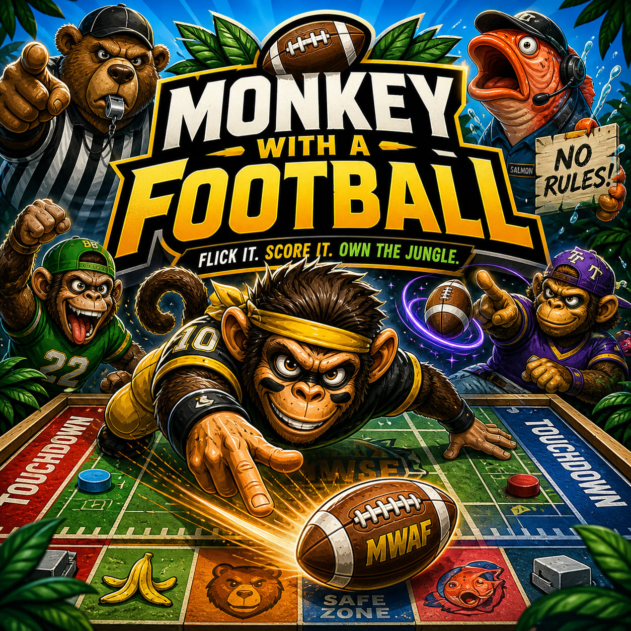 Monkey With a Football — online board game